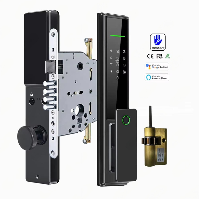 TTlock Ble App Israel Mortise Digital Smart Lock Fingerprint Password Electronic Smart Door Lock Rfid Nfc Card Keyless Safe Lock