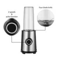 Mixeur Électrique en Acier Inoxydable de Haute Qualité pour Usage Domestique, Idéal pour Jus de Tomate et Préparation Culinaire, avec Manuel d'Utilisation Allemand