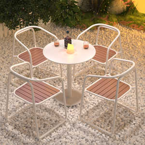 Ensemble <span class=keywords><strong>table</strong></span> et chaises d'extérieur, mobilier de loisirs imperméable pour cour, salon de thé, <span class=keywords><strong>jardin</strong></span>, balcon, villa, terrasse en plein air - Product Image 1