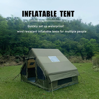 Tente gonflable personnalisée avec logo, résistante au vent, facile à gonfler, tente familiale pour le glamping et le camping en plein air