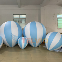 Vente en gros taille personnalisée Décoration de fête Ballon à air chaud gonflable Ballon en forme de ballon à air chaud gonflable en PVC à vendre