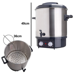 Stérilisateur électrique, réservoir de stérilisateur, cocotte, cuiseur pour la <span class=keywords><strong>conservation</strong></span> automatique du <span class=keywords><strong>vin</strong></span> <span class=keywords><strong>chaud</strong></span> - Product Image 5