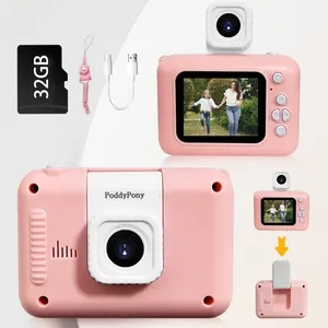 PoddyPony Kinder Digitalkamera Spielzeug Outdoor-Fotografie für Kinder 2,0 Zoll Hd-Bildschirm Mini-Kamera für Kind Geburtstagsgeschenk