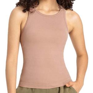 Custom Womens High Quality Slim Fit Yoga Tank <b>Top</b> Workout <b>Vest</b> High Elastic <b>Nude</b> New Sports Fitness Yoga Gym tank <b>Top</b> for Women - Product Image 6