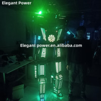 Costumes de danse robot led RGB Stilts Walker Costume de robot led Costume de robot lumineux adulte pour discothèque
