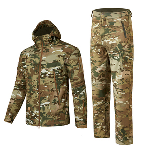 Ensembles <span class=keywords><strong>veste</strong></span> et pantalon <span class=keywords><strong>de</strong></span> <span class=keywords><strong>chasse</strong></span> <span class=keywords><strong>de</strong></span> camping uniforme imperméable tactique Softshell - Product Image 6