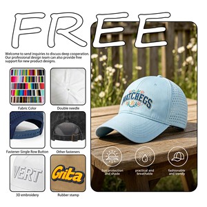 Summer New Fashion Custom Quick Dry 6 Panel Polyester Sports Dad <b>Hats</b> Nylon Baseball Cap - Product Image 2