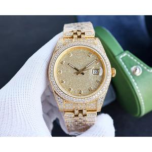 Reloj de Lujo con Diamantes, Visualización de Fecha y Día de la Semana, Acero Inoxidable, Automático, Mecánico, de la Mejor Marca, para Hombre - Product Image 2