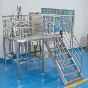 Customized Platform Automatic Weighing Batching Reactor Tank For Shampoo Processing Industrial Continuous Stirred Tank Reactor