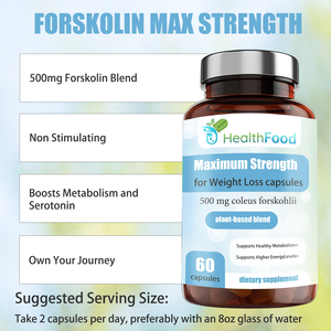 Cápsulas de Alta Calidad para la Pérdida de Peso con Forskolina, Mezcla Patentada para Apoyar la Función Metabólica - Product Image 5