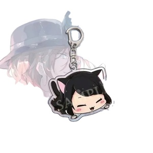 พวงกุญแจอะคริลิคสองด้านลายการ์ตูนธีมแมวน่ารักจากอนิเมะ <span class=keywords><strong>Bungou</strong></span> <span class=keywords><strong>Stray</strong></span> <span class=keywords><strong>Dogs</strong></span> ตัวละครดาไซ โอซามุ และนาคากะระ ชูยะ ของขวัญคริสต์มาส - Product Image 1