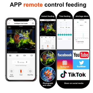 Intelligent Automatic <strong>Fish</strong> <strong>Feeder</strong> with Camera &amp; Sustainable Design WiFi Smart Aquarium Dispenser ABS Material - Product Image 6