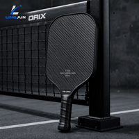 Raquette de pickleball en fibre de carbone LingJun - Équipement sportif haute performance avec noyau en nid d'abeille T700 235g 420x190mm