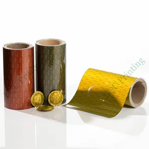 Rollo de película de protección de lámina metalizada de alta barrera impreso personalizado para cápsulas y cápsulas de café de un solo uso