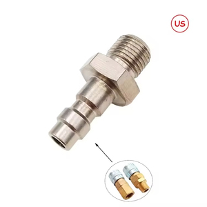 M10 Thread US Stainless Steel Foster Filling Male Customizable Pneumatic <b>Adapter</b> 8mm Quick <b>Plug</b> OEM Supported - Product Image 3