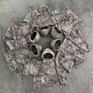 Fabricant de vêtements chasse camouflage à capuche personnalisé Streetwear Hoddie partout numérique véritable arbre imprimé Camouflage Hoodies hommes - Product Image 3