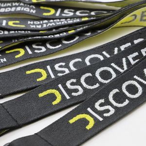 Custom Logo Thick Jacquard Lanyard Exhibition Event Gift ID Card Holder Lanyards Woven Keychain Lanyards - Product Image 3