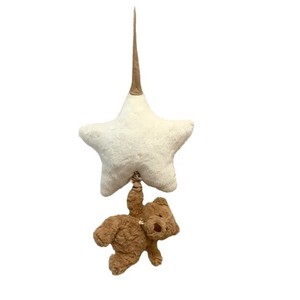 Oso de peluche musical <span class=keywords><strong>Barcelona</strong></span> de 20 cm, versión alta del Reino Unido, con caja de música de anillo, base pesada, orejas simétricas, juguete suave y apaciguador - Product Image 6