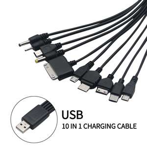 10 in 1 Multi-Function USB Cable Universal <strong>Phone</strong> Charging Cable Multi-head Charging Cable Cord for Samsung <strong>Nokia</strong> <strong>Phone</strong> <strong>Charger</strong> - Product Image 1