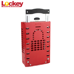 Grupo Caja de bloqueo de seguridad de acero portátil rojo, Bloqueo de caja de bloqueo de metal - Product Image 5