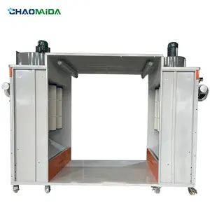 Full-automatic large electrostatic powder spraying room hardware powder spraying cabinet