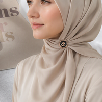Magnet Hijab Datar Anti Tembus Cahaya, Penjepit Pengikat untuk Hijab Instan Bahan Modal Jersey, Syal Sutra, Kerudung Muslimah Wanita