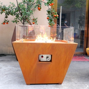 Mesa cuadrada personalizada <span class=keywords><strong>para</strong></span> exteriores, <span class=keywords><strong>chimenea</strong></span> <span class=keywords><strong>de</strong></span> Gas, <span class=keywords><strong>barbacoa</strong></span>, quemador <span class=keywords><strong>de</strong></span> propano - Product Image 6