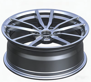 Jantes de course JUWA en alliage d'aluminium forgé 20 mm ET 5x112 18 pouces Gunmetal, style <span class=keywords><strong>Golf</strong></span> R Pretoria, neuves, pour MK5/MK6/MK7 - Product Image 2