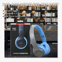 P47 Headset Gaming musik Stereo HIFI nirkabel Chipset jl & Over-Ear untuk penggunaan ponsel & Komputer