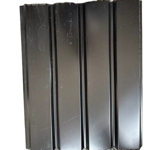 Không đục lỗ 16inch x 12ft nhôm soild Đen soffit mái Bảng điều khiển - Product Image 1