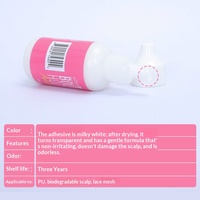 Gel pour perruque en dentelle, colle forte pour perruque, adhésif pour postiches, colle blanche Katelon brillante, approvisionnement direct auprès du fabricant transfrontalier