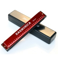 Factory Direct Professional 24 Hole C Key Single Tone Harmonica Multiple Colors