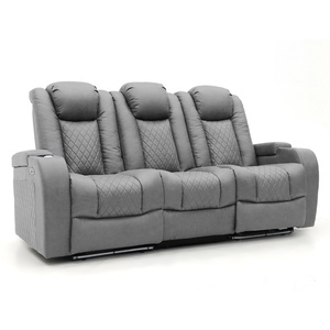 Sofá Reclinable Eléctrico Geeksofa de Lujo para Cine en Casa, 6 <span class=keywords><strong>Plazas</strong></span>, <span class=keywords><strong>3</strong></span>+2+1, con Consola y Mesa Abatible - Product Image 2