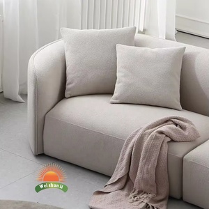 Blanc Moderne Modernos Minimaliste Sectionnel Wohnzimm Mobels Couches Boucle Incurvé Salon Canapé Modulaire Pour La Maison De Luxe - Product Image 4
