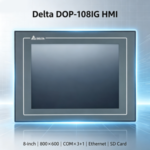 Panneau d'opérateur HMI DOP‑100 haute performance de 8 pouces, compatible USB, Ethernet et carte SD, pour équipement de fabrication - Product Image 1