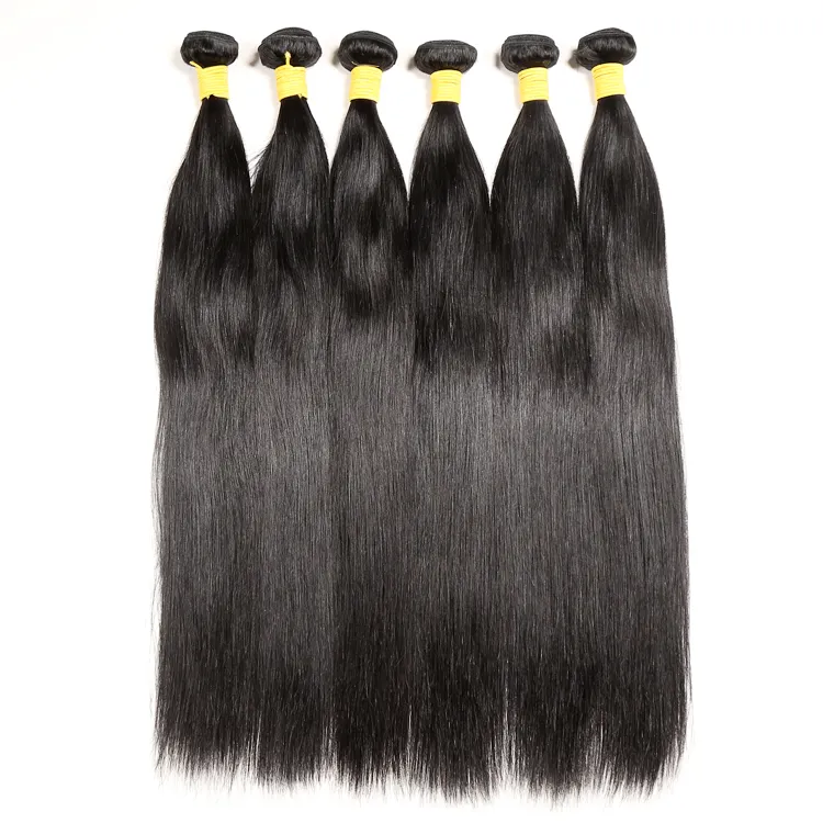 28-30 Human Hair Ext material100% Human Hair Color-BLACK Texture:Silky Straight:no Tangle.soft.shiny Grade:12A of :Remy 100g