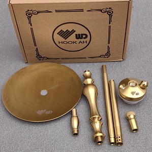 थोक <span class=keywords><strong>wd</strong></span> हुक्का स्टेनलेस स्टील शीशा ने सोने के हुक्का उपहार बॉक्स लक्जरी धातु शिशा चिचा नार्गुइल शेशा सेट - Product Image 3