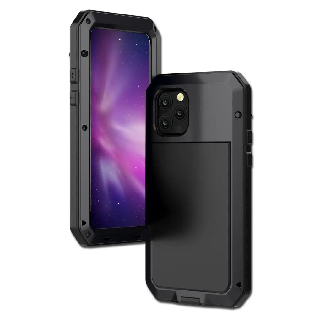 2019 सुपर रक्षा 3 में 1 मोबाइल फोन के मामले में IP54 निविड़ अंधकार फोन कवर के लिए iphone 11