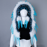 Coiffe en plumes unique, imitation style ethnique, grande taille, pour festivals, célébrations, cosplay et décoration d'événements