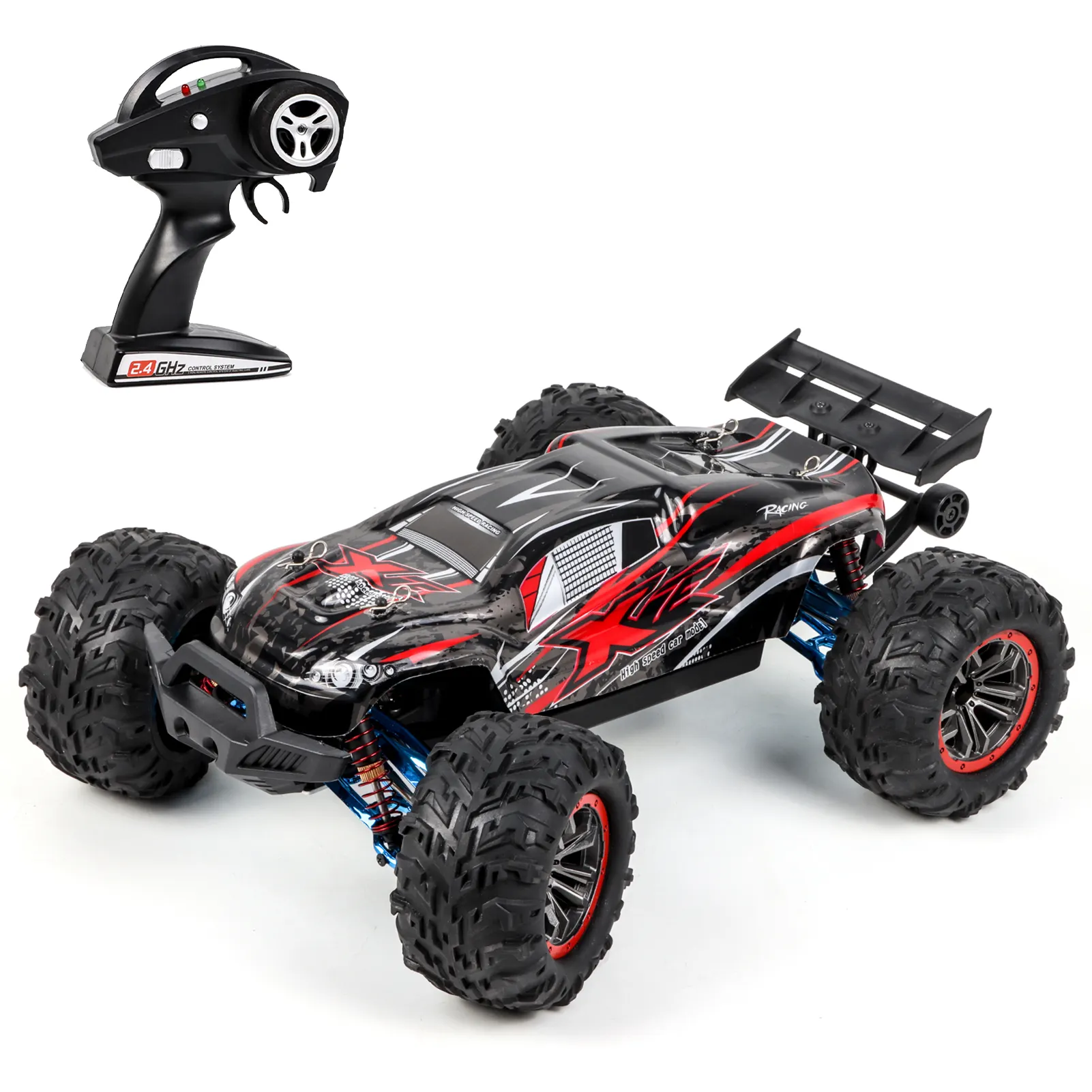 HOT F14A mobil mainan RC 4WD, mobil mainan truk pembawa Hub C logam 1/10 2.4G, mobil balap Off-Road kecepatan tinggi 70km/jam