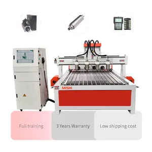 Double Multi head cnc router carving and router machines carpentry furniture making equipment tools