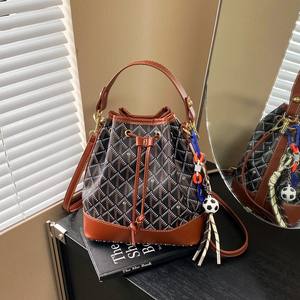 Bolso Tipo Cubo para Dama, Modelo 2026, Estilo Vintage, Material PU, Forro de Poliéster, Portátil para Uso Diario.2013 - Product Image 4