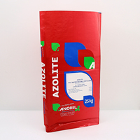 Sac tissé en PP recyclable, impression flexo offset, conception personnalisée, emballage pour engrais organique, aliments pour animaux, emballage de ciment