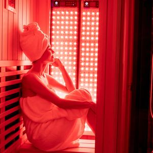 Panel terapi lampu LED mudah digunakan, untuk perangkat terapi kanan tubuh dengan gaya nyaman ruang Sauna - Product Image 2