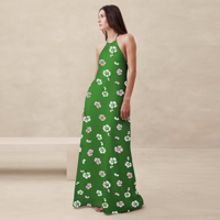 Robe d'été 2026 à bretelles spaghetti, imprimé floral, coupe évasée, robe soleil, robe moulante, mini-robe de soirée pour femmes