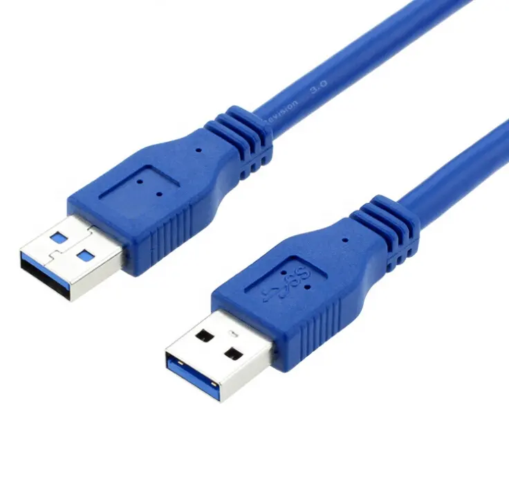 Premium Quality high speed 6ft 6feet 1.8m USB 3.0 A Male to A Male Cable Blue color support custom order