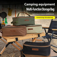 Sac de rangement pour couverts et tasses de camping en plein air, sac de rangement portable imperméable, sac de rangement pour vaisselle de grande capacité pour l'extérieur