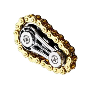 Gyro de doigt en métal avec chaîne et pignons, jouet de vélo de route, livraison directe - Product Image 5