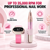 Machine à percer les ongles électrique portable sans fil rechargeable à moteur sans balais haute vitesse Yaqin