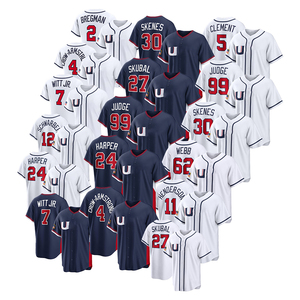 Nueva Camiseta de Béisbol de EE. UU. 2026 para Hombre, 99 Aaron Judge, 24 Bryce Harper, 30 Skenes, Bordada, Transpirable, Venta al Por Mayor - Product Image 1